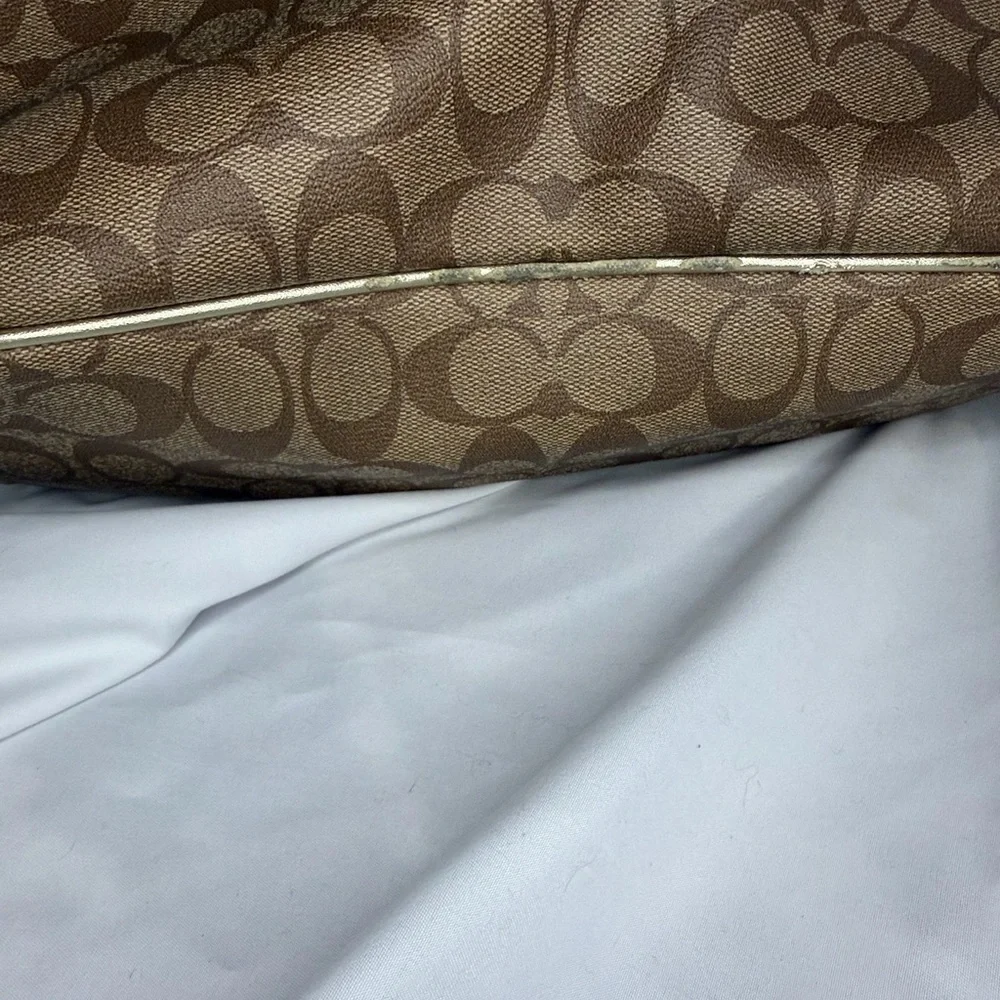 Coach Brown Signature Tote Bag - Picture 4 of 9
